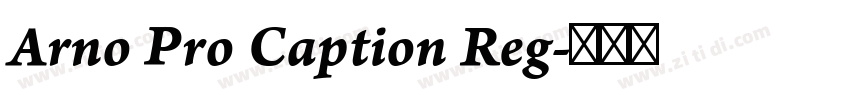 Arno Pro Caption Reg字体转换